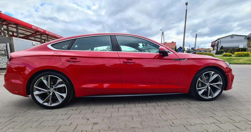 Audi A5 cena 133500 przebieg: 69000, rok produkcji 2017 z Lipno małe 596